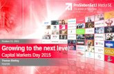 Growing to the next level - ProSiebenSat.1 Media SE · October 15, 2015 Growing to the next level Capital Markets Day 2015 ... outperformance We maintain leading positions in the