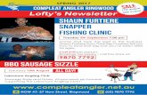 Shaun Furtiere Snapper Fishing Clinic - Compleat Angler Ringwood · Compleat Angler Ringwood BBQ Sausage Sizzle Laburnum Angling Club Sausage Sizzle and Drinks. All proceeds go towards