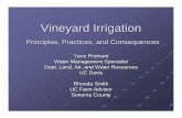 Vinyeard Irrigation - Principles, Practices & Consequencescesanjoaquin.ucanr.edu/files/35893.pdf · Vineyard Irrigation Principles, Practices, and Consequences Terry Prichard Water