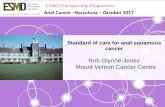 Standard of care for anal squamous cancer...ESMO PRECEPTORSHIP PROGRAM Comparison 1 versus 2 doses no difference PFS (HR 0.85, 95% CI 0.37–1.92), CFS (HR 0.91, 95% CI 0.31–2.67)