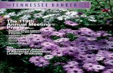 THE TENNESSEE BANKER - Sitemason, Inc. · 2009-09-25 · The Tennessee Banker (ISSN 0040-3199) is published monthly by the Tennessee Bankers Association, 211 Athens Way, Ste 100,