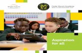 Aspiration for all - Cedar Mount Academy · chance for all of our students to thrive. Welcome from the Principal The staff at Cedar Mount Academy believe in the power of education