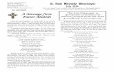 A Message from The July Messenger is sponsored in memory of … · 2018-10-08 · St. Paul Monthly Messenger July 2014 “We are God’s servants, saved by grace, through faith, commissioned