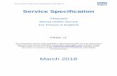 Service Specification - NHS England · Prison Mental Health Service Specification 2018 FINAL v1 8 3. Introduction This service specification outlines what should be included in a