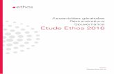 Assemblées générales Rémunérations Gouvernance Etude Ethos … · 2018-04-06 · Cette étude a été réalisée sur la base d'une méthodologie développée par Ethos. Les données