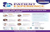 Partner with your patients to transform the healthcare system! · 2018-09-05 · Partner with your patients to transform the healthcare system! PatientExperienceSummit.com Commit