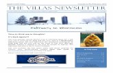 Volume 5, #2, February, 2016 THE VILLAS NEWSLETTER · Apple Creek Villas Volume 5, #2, February, 2016 THE VILLAS NEWSLETTER The Newsletter by and for the residents of The Villas at