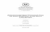 N11 2901 Environmental Water Provisions from SA …...Introduction Environmental Water Provisions from SA Water Reservoirs in the Mount Lofty Ranges 5 INTRODUCTION On October 14 2004,