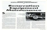 Renovation Equipment Maintenance S - About Renovation Equipment Maintenance S everaldifferent kinds