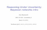 Reasoning Under Uncertainty: Bayesian networks intromack/CS322/lectures/6-Uncertainty4.pdf · Reasoning Under Uncertainty: Bayesian networks intro Alan Mackworth UBC CS 322 – Uncertainty