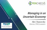 Managing in an Uncertain Economy · 2018 Forecast Results If you heard ITR around two years prior… 2 Duration Accuracy US GDP 24 99.9% US Ind. Production 34 99.4% Europe Ind. Production