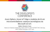 Azure Sphere, Azure IoT Edge e modelos de IA em ... · de gerenciamento de dados. DOCKER. ... MobyProject de containers Processo que integra com o IoT Edge IoT Edge Daemon Conexão