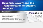 Revenue, Loyalty and the Transformation of Support Services · Revenue, Loyalty and the Transformation of Support Services. Jim O'Neill, Research Analyst, Parks Associates. Josh Goldlust,