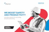 WE BOOST SAFETY AND PRODUCTIVITY · Kotlin Virtual Reality TensorFlow Google Cloud Platform Java Augmented Reality Vuforia C# Data Analytics HTML5 ... WHY CHOOSE US Do you need people