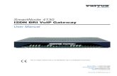 SmartNode 4130 ISDN BRI VoIP Gatewaysupport.comar.cz/um/SN4130-UM.pdf · 2015-09-03 · SmartNode 4130. ISDN BRI VoIP Gateway. User Manual. This is a Class A device and is not intended