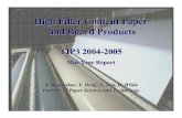High Filler Content Paper and Board Productsbiorefinery.utk.edu/posters/Modified Clay Filler.pdf · properties while decreasing fiber costs – Projected filler loading targets: 100%
