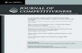 Journal of Competitiveness - TCI Networkold.tci-network.org/media/asset_publics/resources/... · The Journal of Competitiveness brought out by the Institute for Competitiveness is