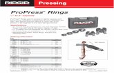 PP Rings-copperfit- Cat608€¦ · Pressing Fittings Bag Distributor For the complete selection of the Ridge Tool product line, please refer to the Ridge Tool Catalog or .