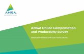 AMGA Online Compensation Database Instructions · Survey, please contact AMGA at (703) 838‐0033, ext. 362 or cgibbs@amga.org. Title Microsoft PowerPoint - AMGA Online Compensation