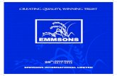 Emmsons International Limited | Annual Report 2017-18 · Emmsons International Limited | Annual Report 2017-18 | 3 NOTICE NOTICE is hereby given that 25th Annual General Meeting of
