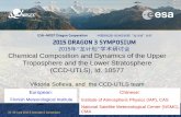 Chemical Composition and Dynamics of the Upper Troposphere …earth.esa.int/dragon-2015-programme/sofieva-dragon-3... · 2018-04-04 · Chemical Composition and Dynamics of the Upper