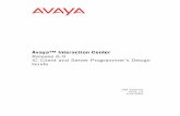 Avaya™ Interaction Center · Avaya™ Interaction Center Release 6.0 IC Client and Server Programmer’s Design Guide DXX-1026-02 Issue 1.0 June 2002 2002, Avaya Inc.