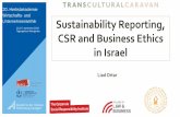 Sustainability Reporting, CSR and Business Ethics in Israel€¦ · Structure of presentation: • Corporate Philanthropy –religious sources and actual response • The definition