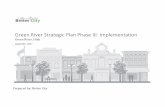 Green River Strategic Plan Phase III: Implementation River_Phase III...Identify existing competitors and develop a competitor landscape analysis, engage industry participants x x 1.03