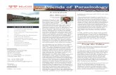 McGill Friends of Parasitology...Friends of Parasitology The Institute of Parasitology Newsletter Volume 2, Spring/Summer, 2005 publish an interview with Kris in our next Newsletter.