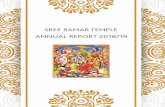 SREE RAMAR TEMPLE ANNUAL REPORT 2018/19 · Sree Ramar Temple Annual Report 2018/19 by the Management Committee Page Title 4 Vision & Introduction 4 Management Committee 5 Management