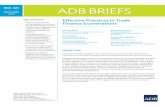 NO. 121 ADB BRIEFS · understanding that will avoid misunderstandings and help clearly communicate requirements, such as the following trade-based money laundering typologies of the