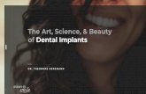The Art, Science, & Beauty of Dental Implants · Modern dental implants have been placed for over 30 years. Their reliability, durability, and longevity have a proven track record.