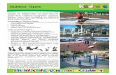 Outdoor Gyms - Kidsafe NSW · installation of outdoor fitness equipment. Similar to sports fields, children’s playground equipment, pathways, cycle ways, landscaping and community