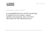 Compilation of Existing Cybersecurity and Information Security … · 2017-05-23 · intergovernmental organizations and international standard setting bodies, (3) collect and analyze