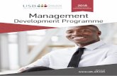 Development Programme - Bill Venter AcademyThe Management Development Programme equips participants to effectively implement their organi- ... Certificate Award Ceremony. Who should