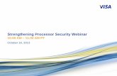 Strengthening Processor Security Webinar - Visa · Strengthening Processor Security Webinar – October 16, 2013 Visa Public 14 . Control Investment Methodology . Considering Risk