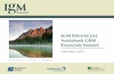 IGM FINANCIAL Scotiabank GBM Financials Summit · 2020-05-01 · Scotiabank GBM Financials Summit . 2 Caution Concerning Forward Looking Statements ... separately managed accounts