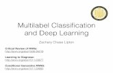 multilabel deep learning - Indico · Supervised Learning • General problem, desire a labeling function • ERM principle - choose the model in hypothesis class that minimizes loss