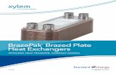 Marine Heat Exchangers BrazePak Brazed Plate Heat Exchangersdocumentlibrary.xylemappliedwater.com/wp-content/blogs... · 2018-09-10 · & frame heat exchanger. BRAZEPAK® Brazed plate