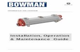 Installation, Operation & Maintenance Guide · The heat exchanger must be fully drained down prior to transportation. Once drained and fully dry, the heat exchanger must only be stored