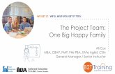 IIBA Palmetto | - The Project Team: One Big Happy Family · 2018-06-27 · Ali Cox MBA, CBAP, PMP, PMI-PBA, SAFe Agilist, CSM General Manager / Senior Instructor. . . . . . . . .
