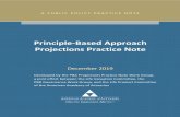 Principle-Based Approach Practice Note December 2019 · Principle-Based Approach Projections Practice Note . ... The starting assets for both the DR and the SR at each valuation node