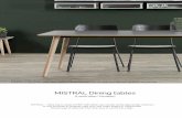 MISTRAL Dining tables - Hammel Furniture · (Veneer or laminate) MAIN model 072100 Oak veneer white pigmented lac. Available in 2 sizes and: oak veneer wh pigm. lac, white laminate,