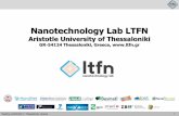 Nanotechnology Lab LTFN - European Commission · Research & Innovation Network: NanoNet () NANONET Clusters 26% 28% 19% 12% 7% 8% Organic Electronics Nanomaterials Nanobio Energy
