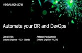 Automate your DR and DevOps - Veeam Software › rs › 870-LBG-312 › images › ...Automate your DR and DevOps David Hills Systems Engineer –NZ + Islands Antony Marijanovic Systems