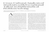 Cross-Cultural Analysis of Students with Exceptional ...graphics8.nytimes.com/packages/pdf/national/10math_report.pdfpetition [40], International Mathematical Olym-piad (IMO) [22],