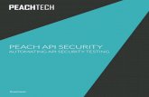 PEACH API SECURITY · Peach API Security, a dynamic application security testing tool, was designed to fill the gaps left by other API security testing tools. The tool is designed