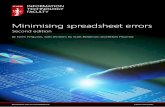 Minimising spreadsheet errors - Protiviti...Minimising spreadsheet errors 05 Intuitively easy to use, share, and modify, spreadsheets are powerful tools that are prevalent across organisations,