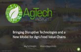 Bringing Disruptive Technologies and a New Model for Agri ... · Bringing Disruptive Technologies and a New Model for Agri-Food Value Chains #AgTechInsight #AaronMagenheim ©2019