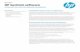 Data sheet HP Systinet software - GALEOS · HP Systinet 4.0 provides a simpler user experience, with a host of new customization capabilities that can be performed on the fly, including